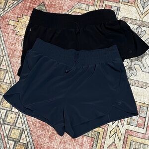 EUC- Women’s All In Motion Running Shorts - Black and Navy